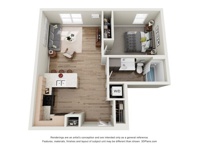 Plano de planta B3 - Twenty08 Apartments