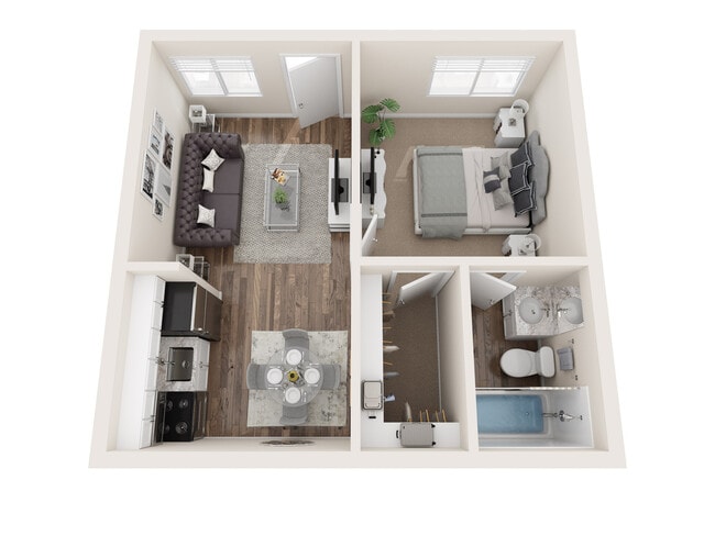 One Bedroom | 440 Sq. Ft. - Verrano Park