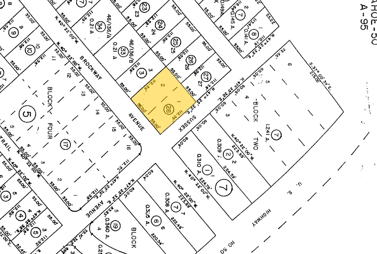 Mapa de la parcela - 969 Brockway