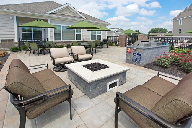 Fire Pit and BBQ Terrace - Woodmont Valley at Lower Macungie