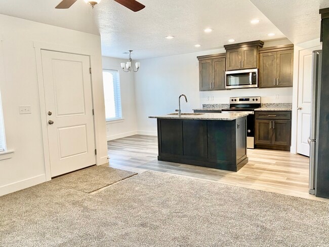 Open living, kitchen, dining - 2035 N 350 E