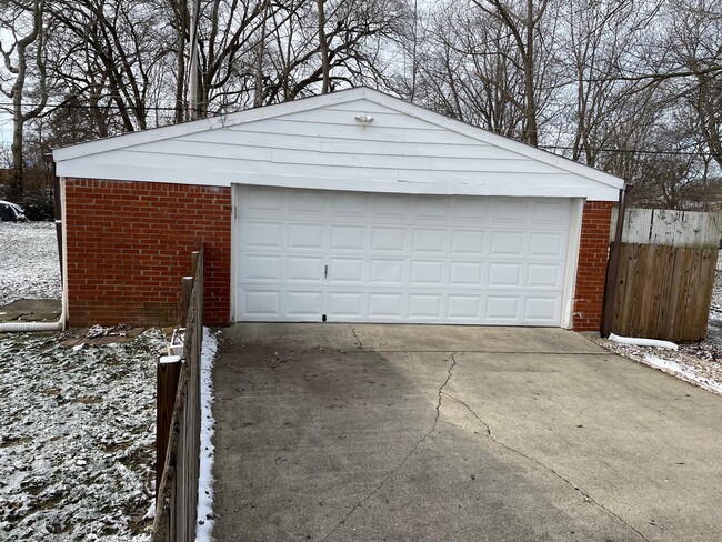 Spacious, 2-car detached garage - 480 Carol Dr