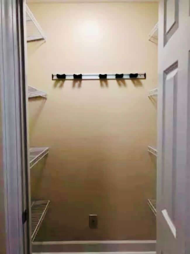 New owners are converting this first floor closet into a half bathroom - 1149 Cooper Dr