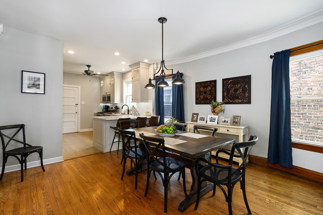 Open Dining Room & Kitchen - 5008 W Sunnyside Ave