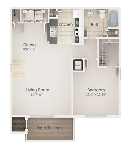 1 Bedroom - Clairmont at York