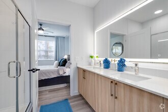 B1 - 1BR, 1BA - 1,098SF - Primary Bathroom - The Winslow Residences