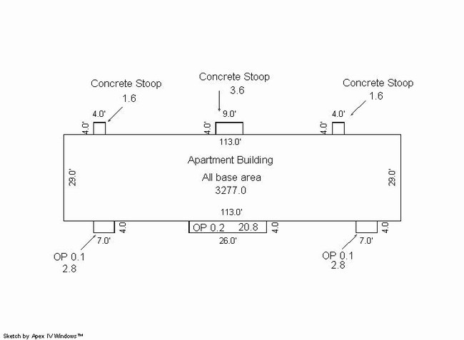 Building Sketch 5 - Flomaton Apartments