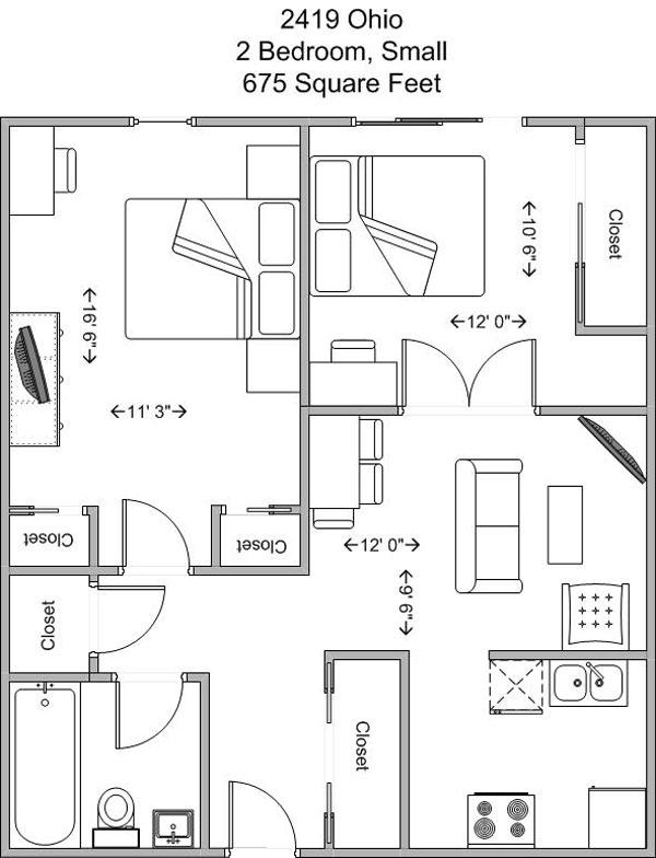 2BR/1BA - 2419 Ohio Ave