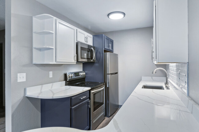 Blue Cabinets - Tanara Villa