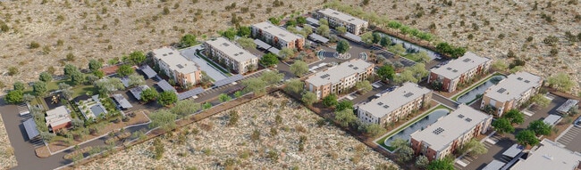 Aerial of Alma - Alma Apartments