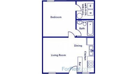 1BR/1BA - West Meadows Apartments