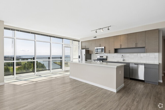 2BR, 2BA - 1,469SF - Kitchen And Living Room - Anthem @ Harbor Point