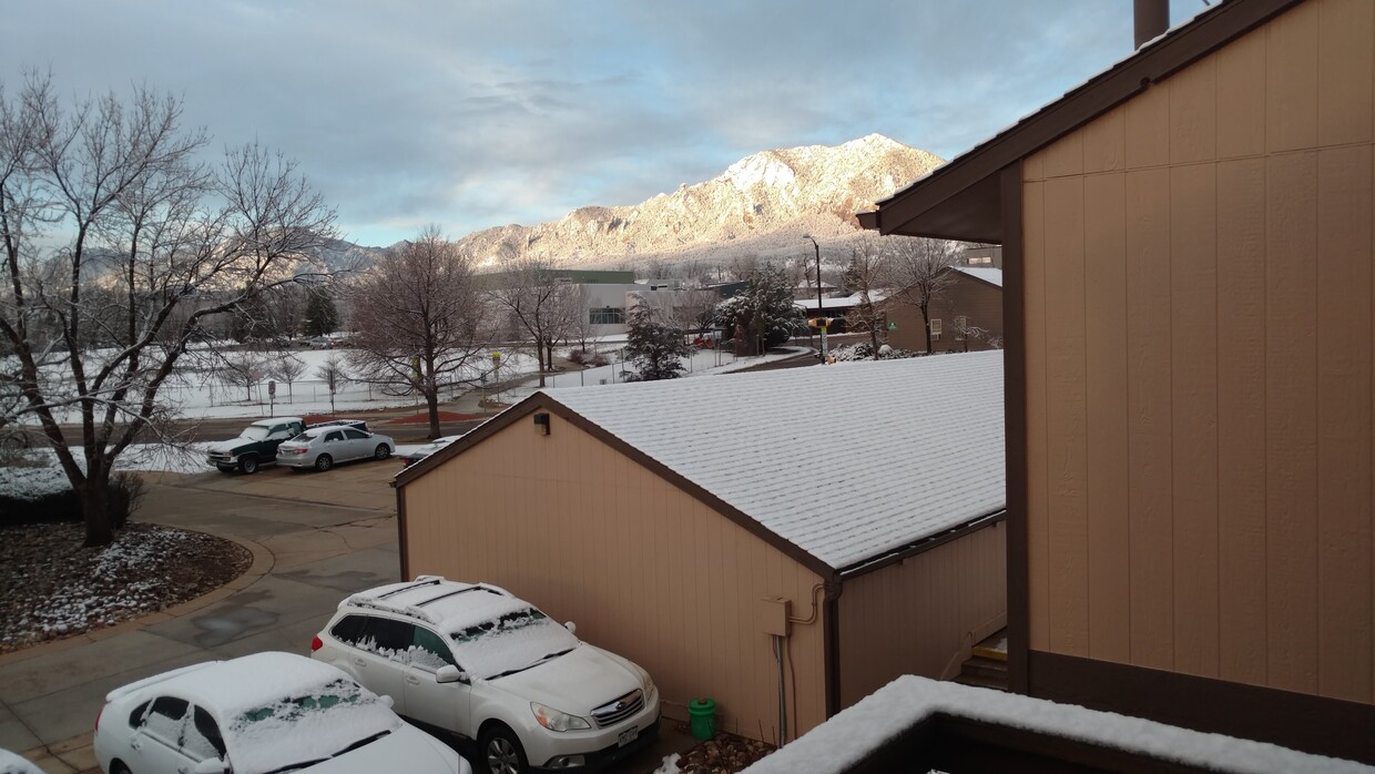 View from 2nd story deck, garage seen in foreground and is closest unit from the condo. - 614 Tantra Dr