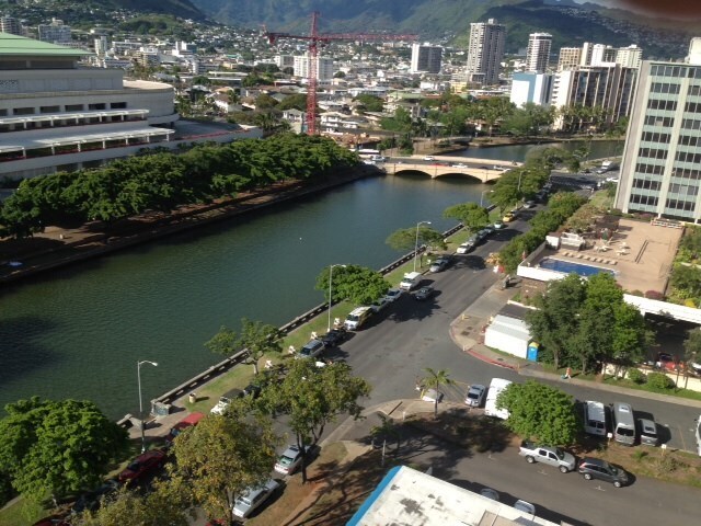 View from the living room - 1645 Ala Wai Blvd
