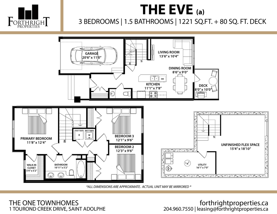 The One - Floorplans - Townhouse - 3 Bed - Eve (a) - The One