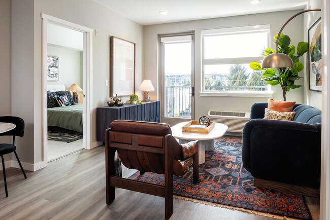 Living area with air conditioning in every unit - Avalon Redmond Campus