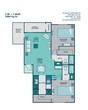 2 Bed 2 Bath B3 - 1000sqft