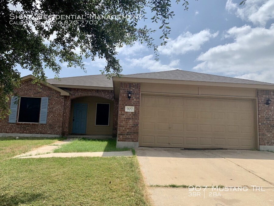 907 Mustang Trail, Harker Heights, TX 76548 House Rental in Harker