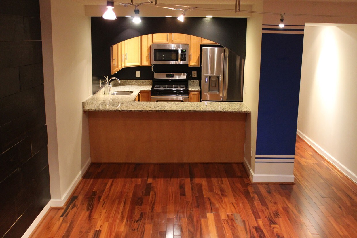 Kitchen w/ Counter in Living Room - 1245 13th St NW