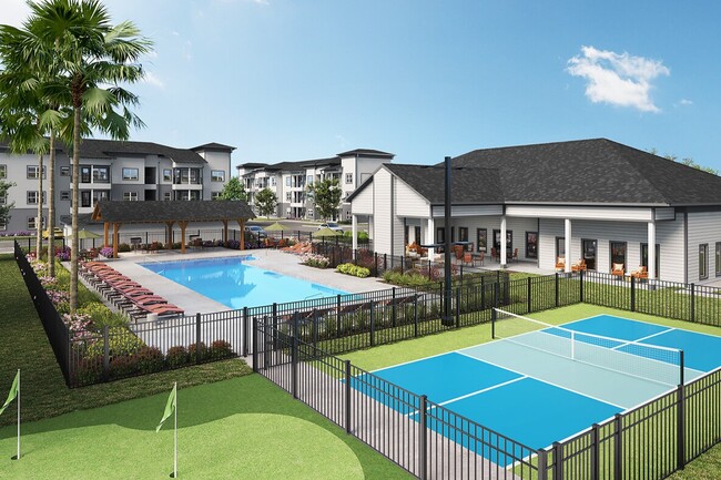 Enjoy fun in the sun with our pool, grill, and recreation zone - Arbor Rose at Porter