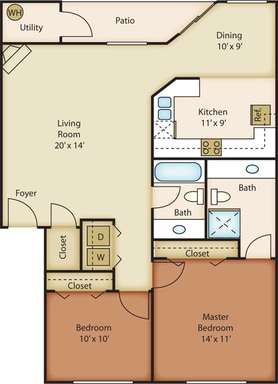 Building Photo - Spacious Two Bedroom Two Bathroom Apartment