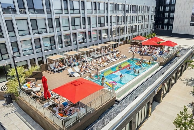 Resort-Style Pool Deck (Shared Americana Access) - The Luxe in Fishtown West