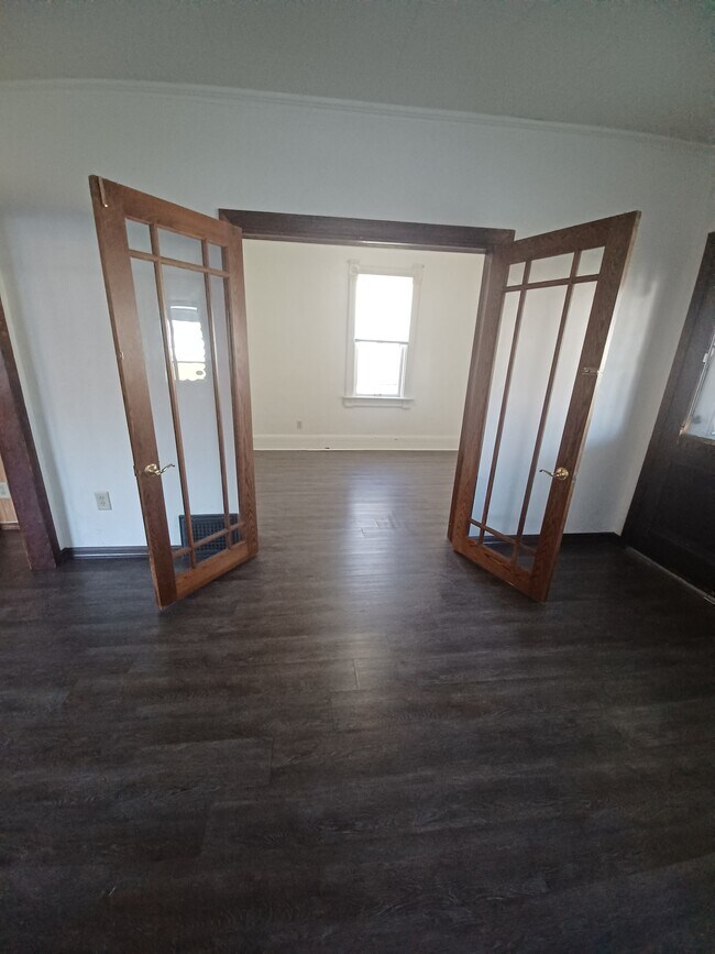 Bedroom with French Doors - 855 Elmore St