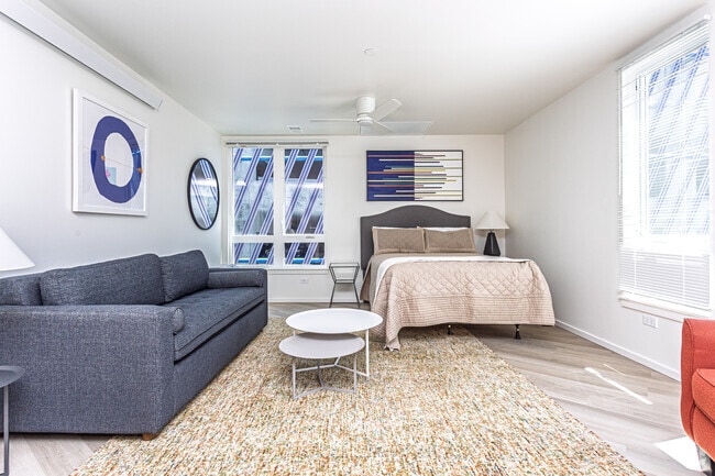 Studio - 455SF - Living Room - Connection Angle Lake