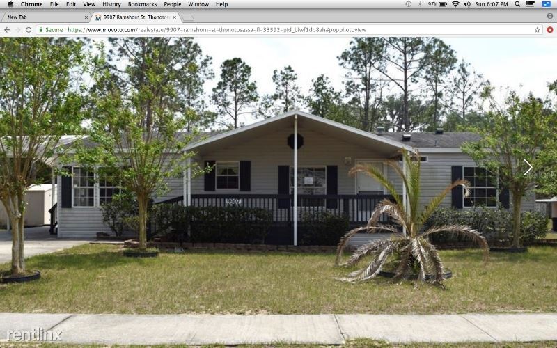 3 br, 2 bath House 9907 Ramshorn St House Rental in Thonotosassa