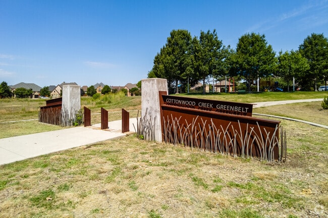 Cottonwood Creek Greenbelt is a popular spot for locals to walk and relax.