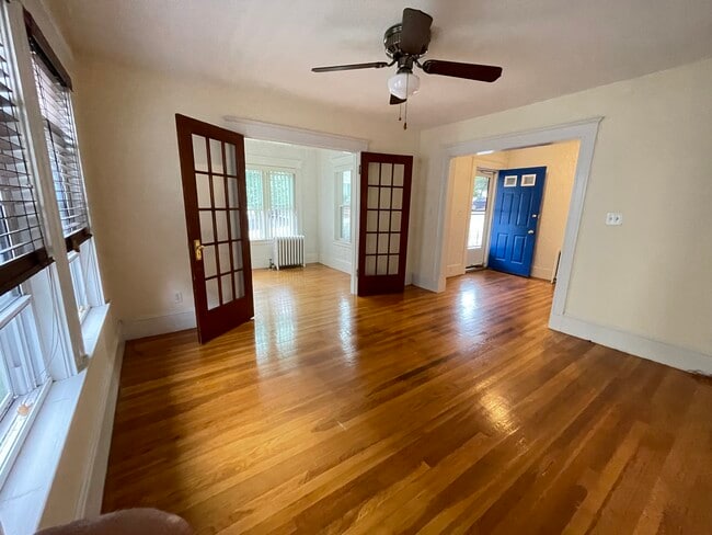 Newly painted living room - cream color - 92 Harnden Ave (Watertown, MA) Apartment