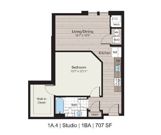 1a.4 STUDIO/1BA 707 SF - ICON Residences at The Rotunda Apartments