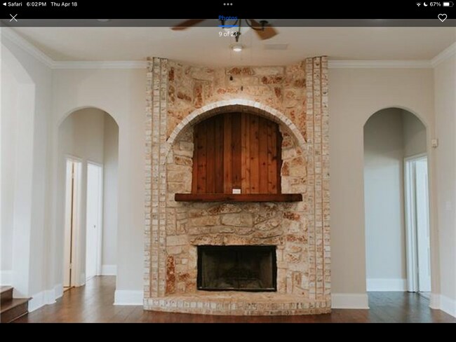 Living room with Wood-burning fireplace - 3316 Preston Club Dr