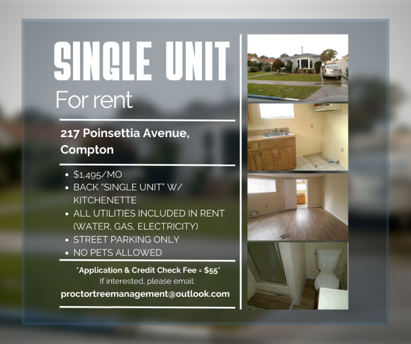 217 S Poinsettia Ave, Compton, CA 90221 House Rental in Compton, CA