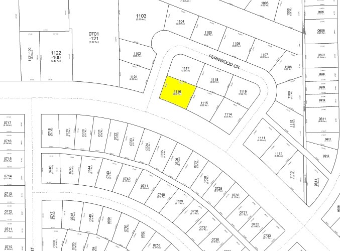 Plat Map - 7421 W Fernwood Cir