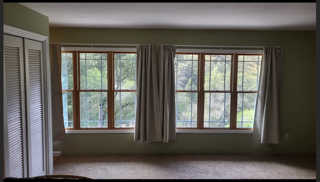 Livingroom view over pool - 464 Old La Honda Rd