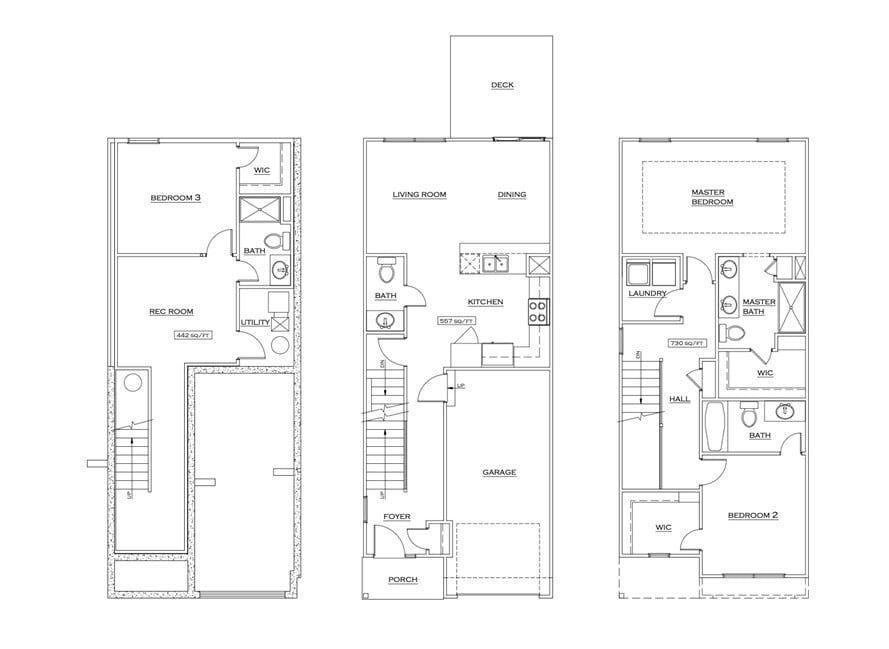 Floorplan - Eagle Creek Townhomes