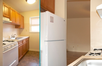 Kitchen (2BR) - Liberty Bell Village Apartments