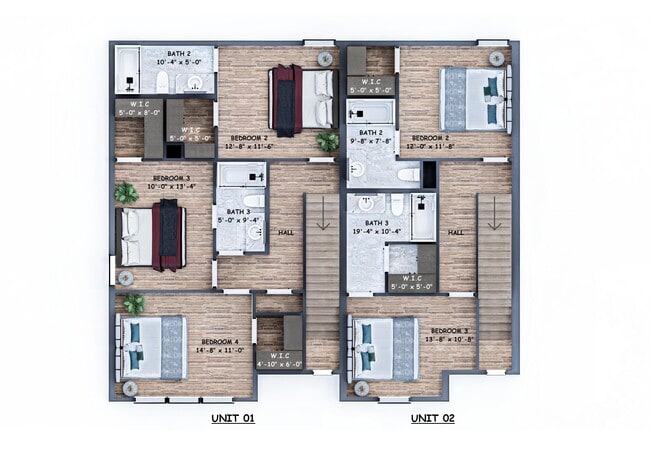 Floor Plan - The Meadowland Townhomes