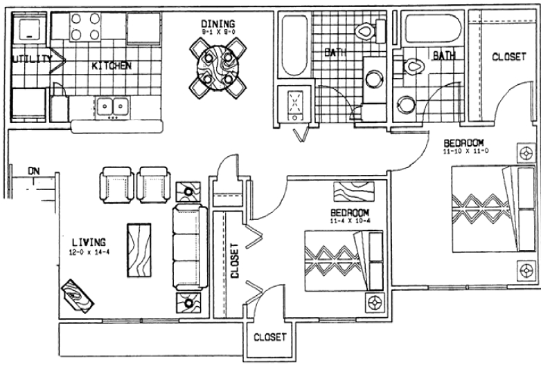 1BR/1BA - Roosevelt Park Apartments
