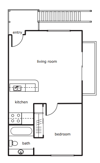 1BR/1BA - Cedar Crest Townhomes