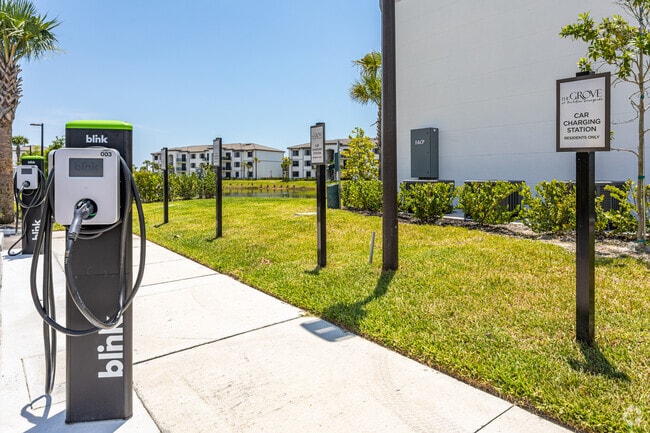 Electric Vehicle Chargers - The Grove at Portofino Vineyards
