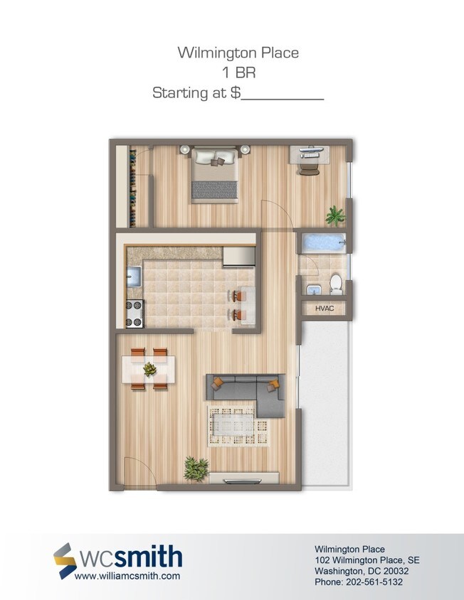 1BR/1BA - 113-115 Wilmington Pl SE