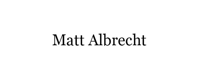 Matt Albrecht