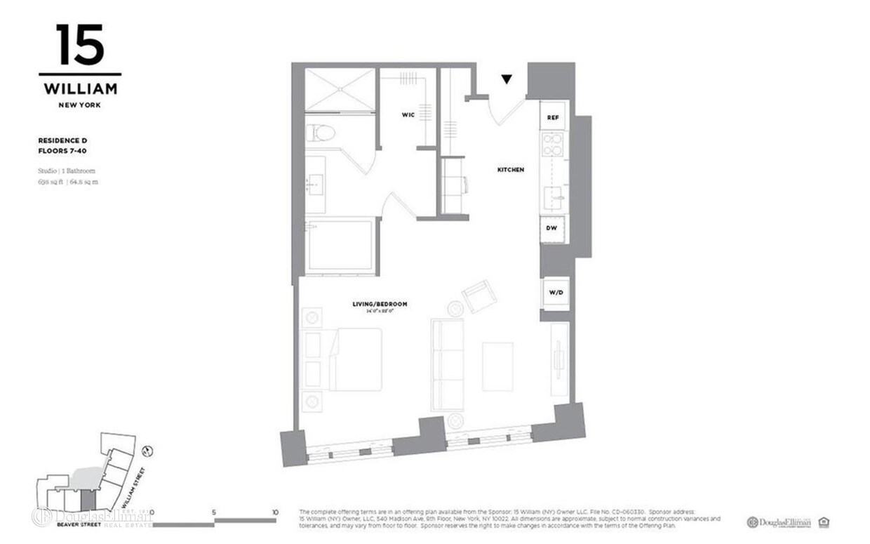 15 William St Unit 28D, New York, NY 10005 Condo for Rent in New York