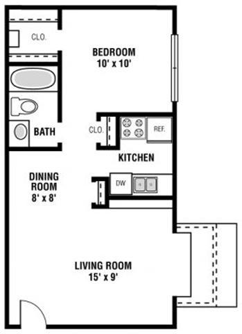 1HAB/1BA - Mesquite Square