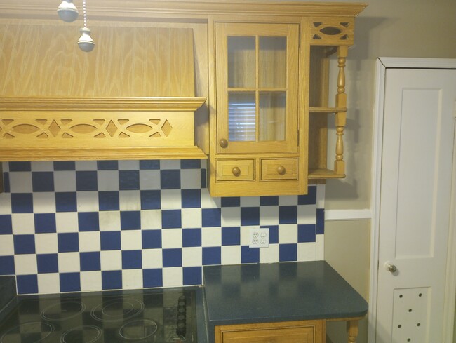 Kitchen storage over stove - 579 High Point Ter