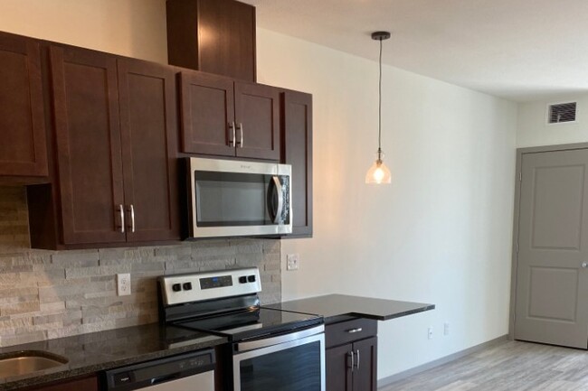 Beautiful kitchen granite counters - The Gryff Apartments