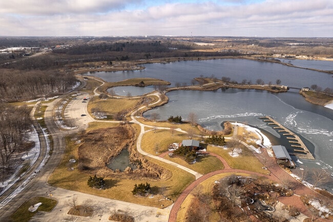 Independence Grove Forest Preserve is centered around a 129 acre lake and is near Waukegan.