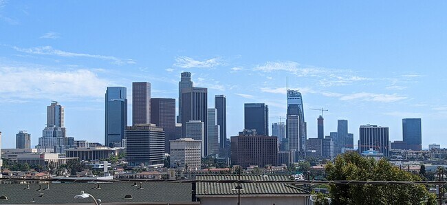 Iconic Downtown LA Skyline Views (photo taken from the private Master Balcony, May 2022) - 995 Figueroa Ter